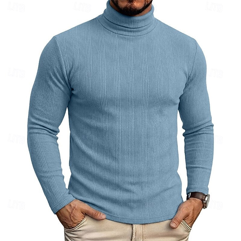 Mason Textured Turtleneck