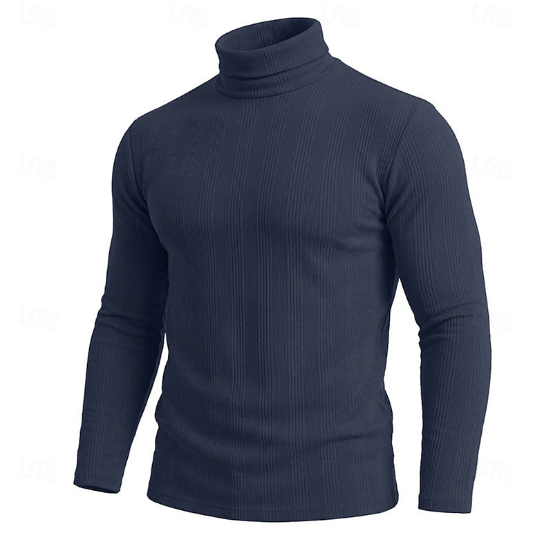 Mason Textured Turtleneck