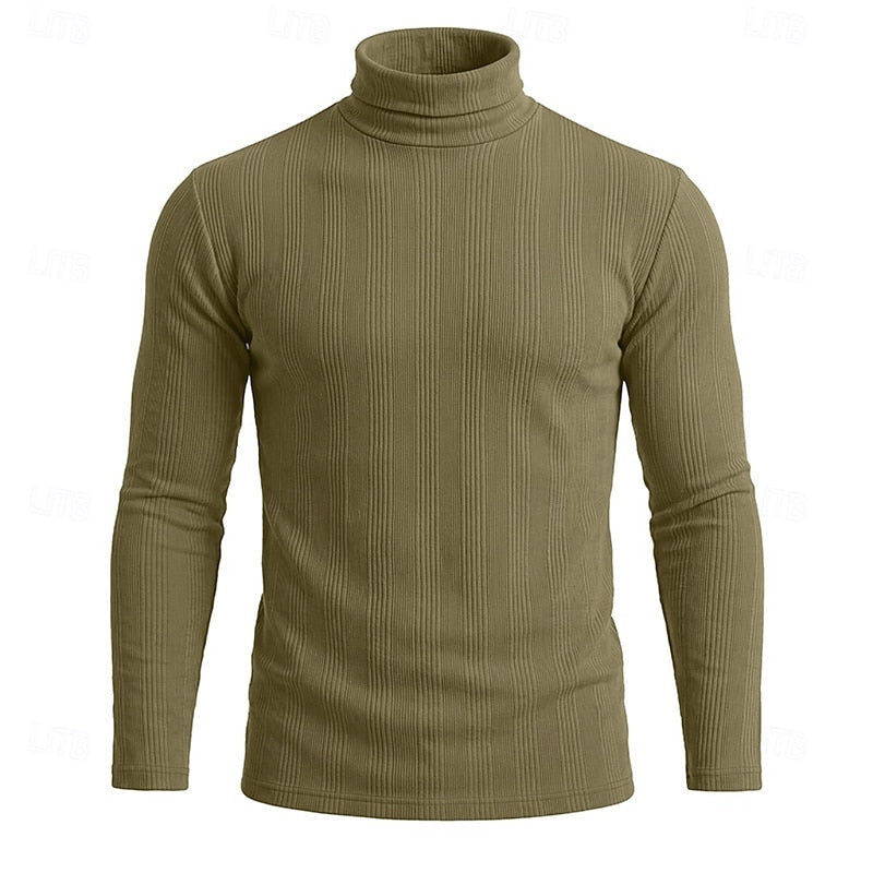 Mason Textured Turtleneck