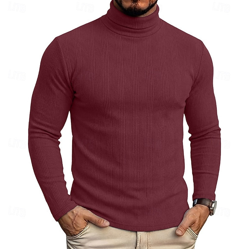 Mason Textured Turtleneck
