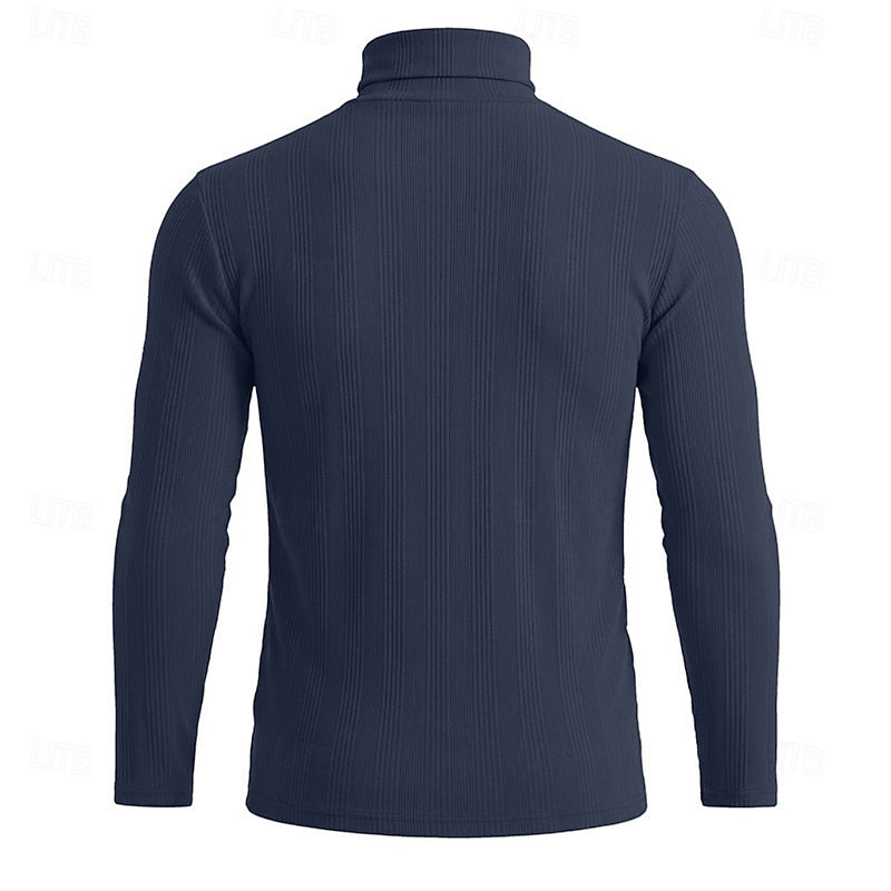 Mason Textured Turtleneck