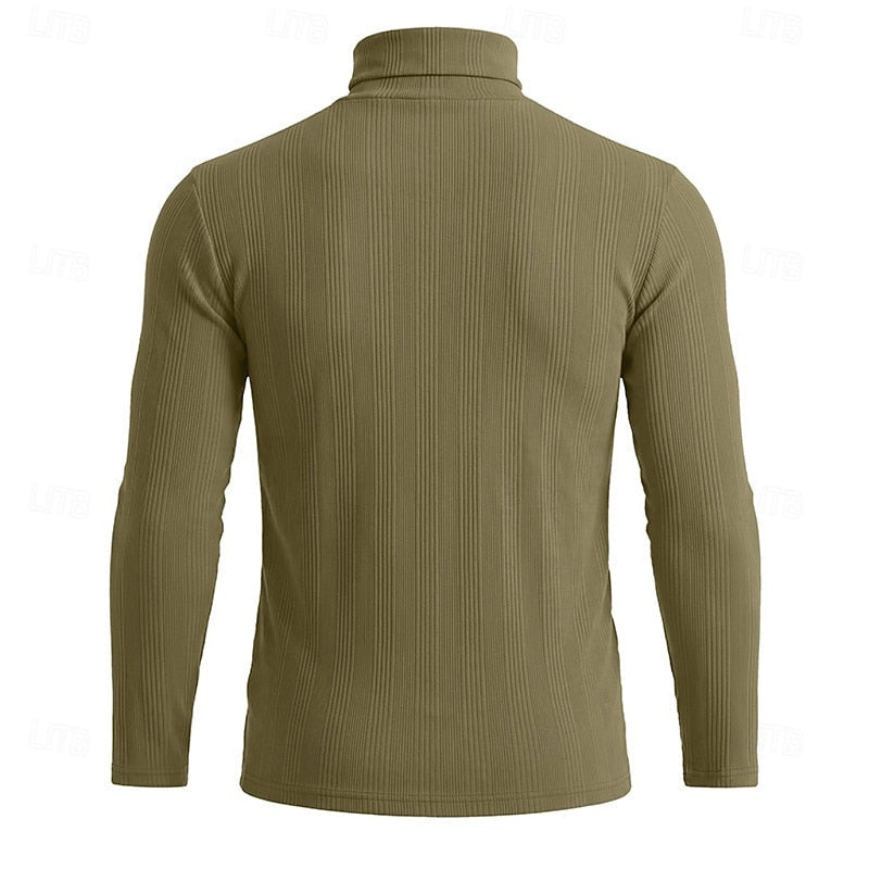 Mason Textured Turtleneck