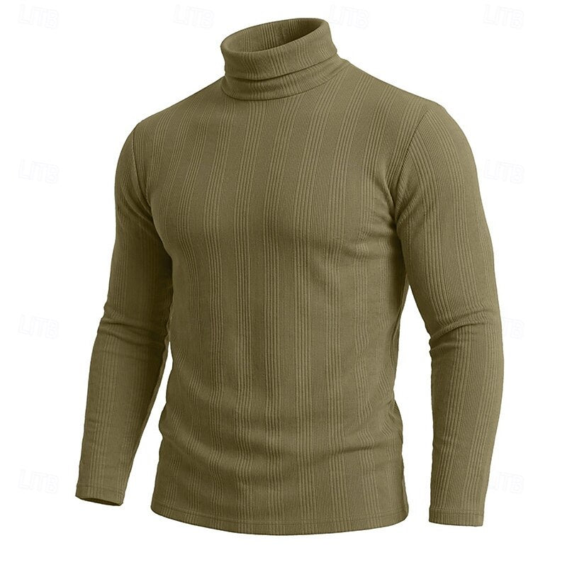 Mason Textured Turtleneck